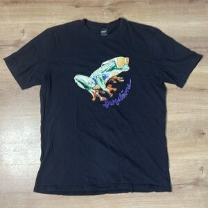 Oakley Frog Sunglasses Black T-Shirt. Size Large.‎ Good Used Condition!